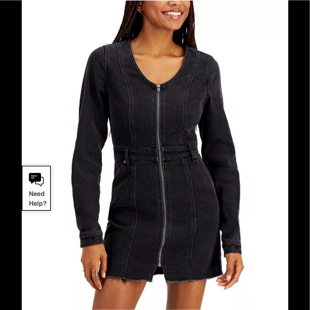 NWT Tinseltown
Juniors' Zip Front Denim Dress